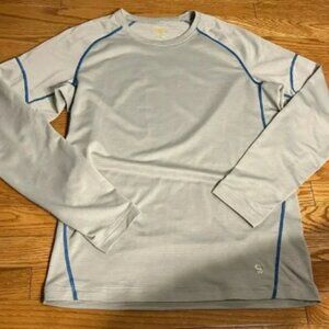 [L]Mountain Hard Wear Gray/Silver LS Sweatshirt